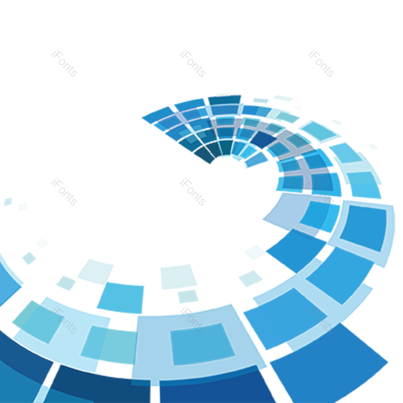 科技图片,质感元素,蓝色PNG,方块免抠素材